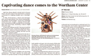 Asheville Scene article, "Captivating dance comes to the Wortham Center," January 19, 2024 - image.