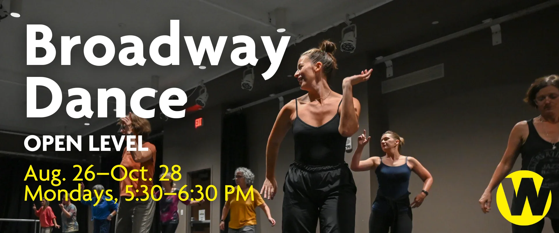 Broadway Dance, Mondays, 5:30-6:30 PM, Aug. 26-Oct. 28