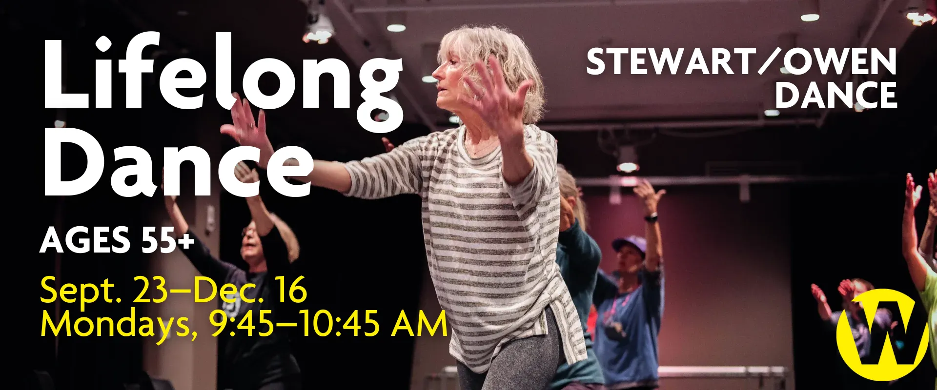 Lifelong Dance, Mondays, 9:45-10:45 AM, Sept. 23-Dec. 16