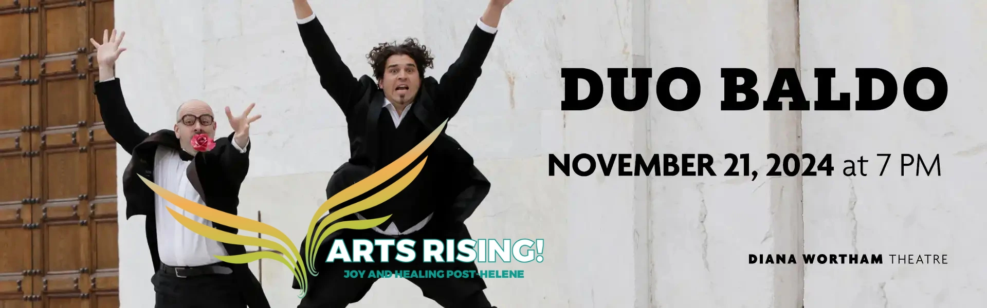 Duo Baldo, November 21 at 7 PM in Diana Wortham Theatre. An ARTS RISING! event.