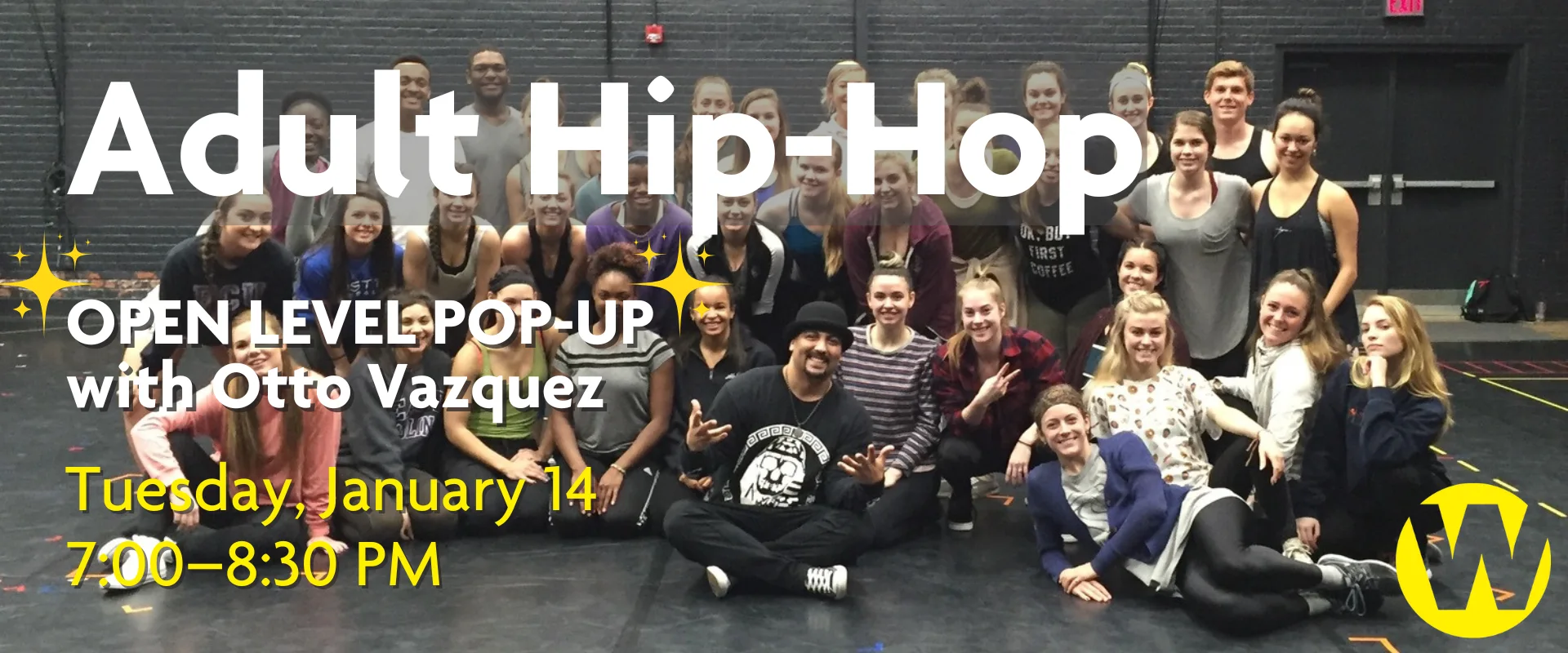 Adult Hip-Hop Open Level Pop-Up Dance Class with Otto Vazquez, Tuesday, January 14 at 7 PM