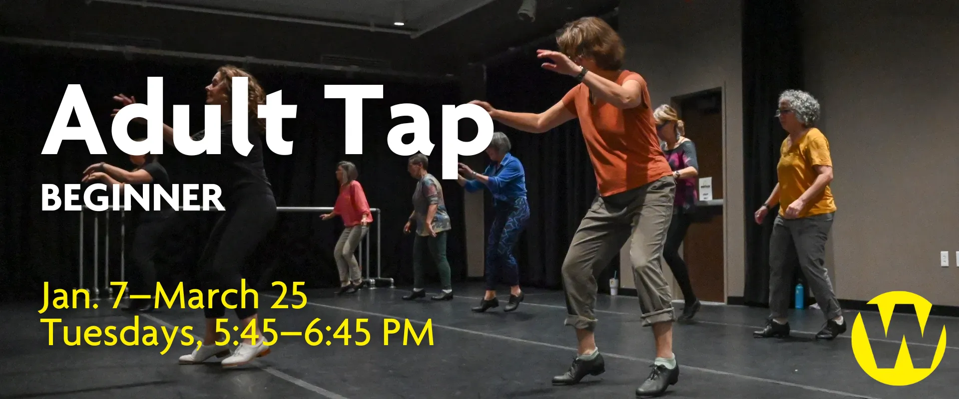 Adult Tap Beginner, Jan. 7–March 25, Tuesdays, 5:45–6:45 PM