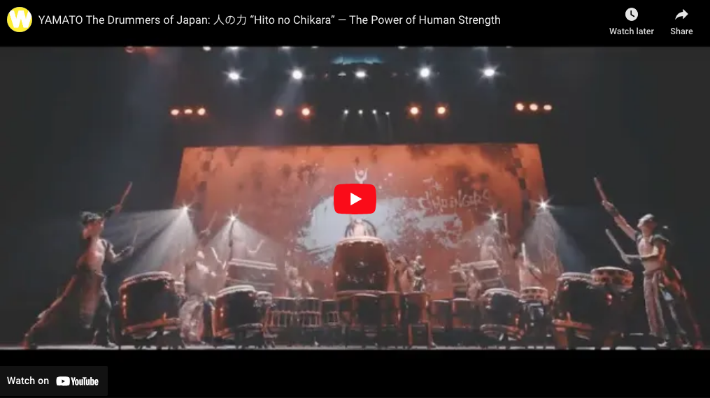 Video thumbnail for YAMATO The Drummers of Japan